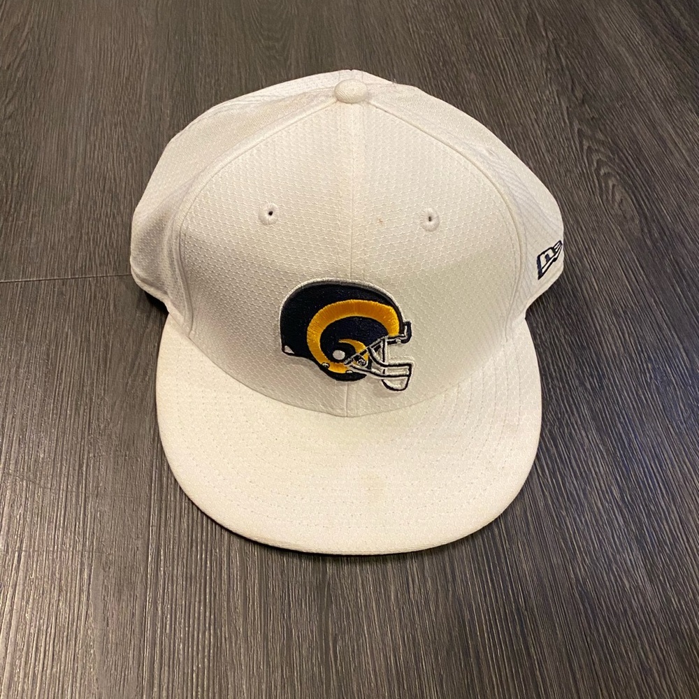 White Hat with Rams Logo